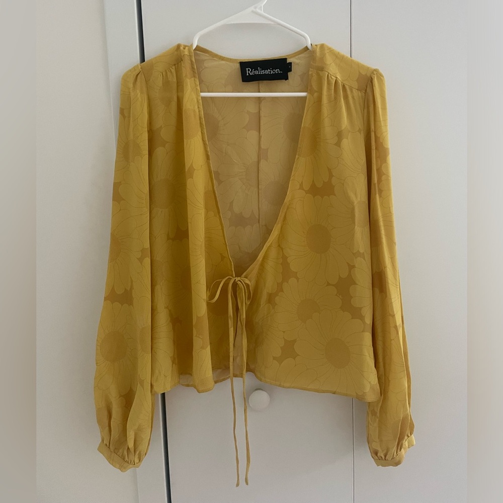 Realisation Par Yellow Floral Top